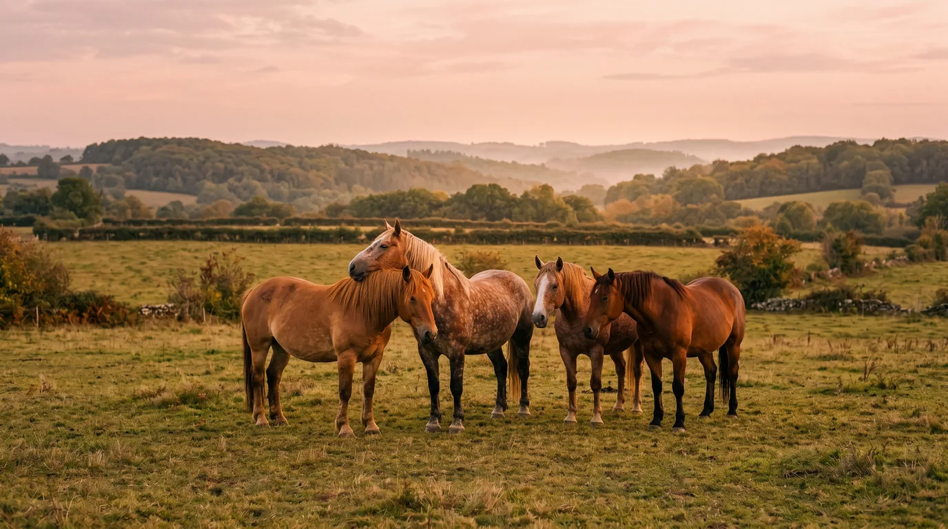 Les chevaux du Haras d'Antares en liberté, Charente
